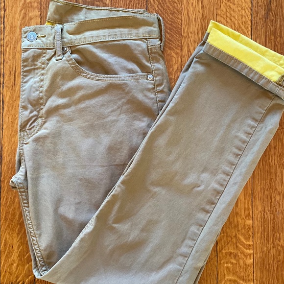 Levi's Other - Levi’s 511 Commuter Pants (Khaki w/ Yellow Lining)